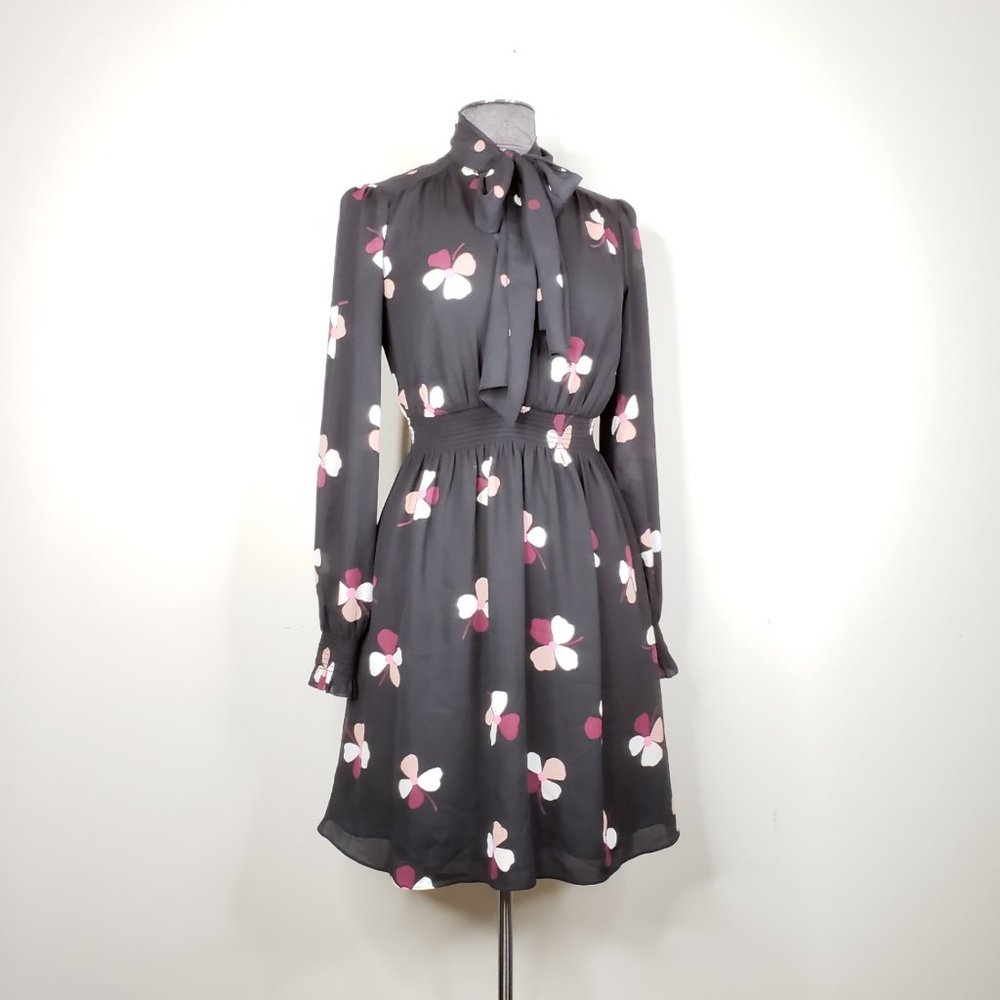 Kate Spade Womens Floral Fit And Flare Dress Sz S
